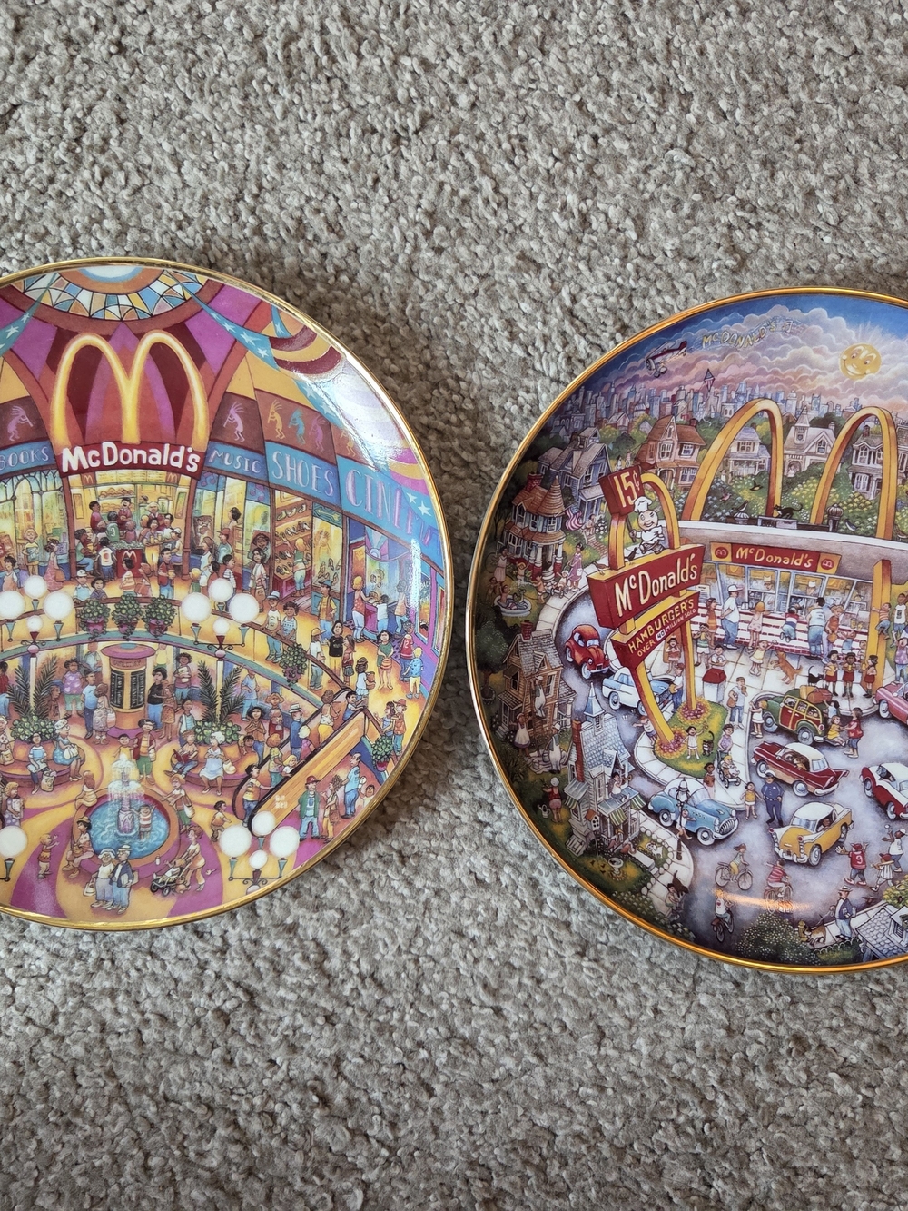McDonald's Golden Showcase & Golden Moments Collector Plates Limited Ed Numbered